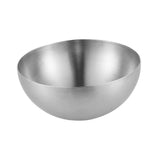 Maxbell Metal Bowls Soup Bowls Multifunction Stackable for Refrigerator Argent 20cm