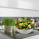 Maxbell Metal Bowls Soup Bowls Multifunction Stackable for Refrigerator Argent 20cm