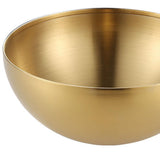 Maxbell Metal Bowls Soup Bowls Multifunction Stackable for Refrigerator Aureate 15cm