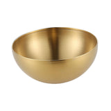 Maxbell Metal Bowls Soup Bowls Multifunction Stackable for Refrigerator Aureate 15cm