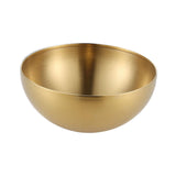 Maxbell Metal Bowls Soup Bowls Multifunction Stackable for Refrigerator Aureate 15cm