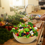Maxbell Metal Bowls Soup Bowls Multifunction Stackable for Refrigerator Aureate 15cm
