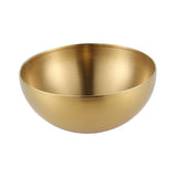 Maxbell Metal Bowls Soup Bowls Multifunction Stackable for Refrigerator Aureate 20cm
