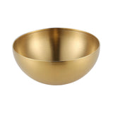 Maxbell Metal Bowls Soup Bowls Multifunction Stackable for Refrigerator Aureate 20cm