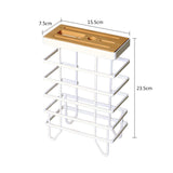 Maxbell Utensil Caddy Easy to Clean Kitchen Storage Shelf for Pantry Home Cabinet Small