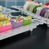 Maxbell Cupcake Dessert Stand Multifunction Reusable for Office Restaurant Hotel White