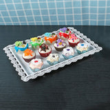 Maxbell Cupcake Dessert Stand Multifunction Reusable for Office Restaurant Hotel White