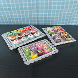 Maxbell Cupcake Dessert Stand Multifunction Reusable for Office Restaurant Hotel White