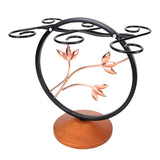 Maxbell Standing Goblet Rack with 6 Hooks Ornaments Stylish for Countertop Barware
