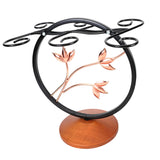 Maxbell Standing Goblet Rack with 6 Hooks Ornaments Stylish for Countertop Barware