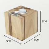 Maxbell Wood Resin Bedside Lamp Creative Lights 5W Fashionable for Hotel Corridor