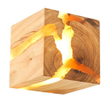 Maxbell Wood Resin Bedside Lamp Creative Lights 5W Fashionable for Hotel Corridor
