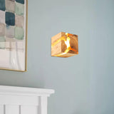Maxbell Wood Resin Bedside Lamp Creative Lights 5W Fashionable for Hotel Corridor