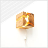 Maxbell Wood Resin Bedside Lamp Creative Lights 5W Fashionable for Hotel Corridor
