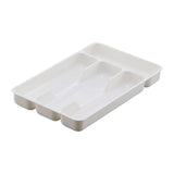 Maxbell Cutlery Tray Multipurpose with 4 Grids Fittings for Kitchen Drawer White