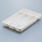 Maxbell Cutlery Tray Multipurpose with 4 Grids Fittings for Kitchen Drawer White