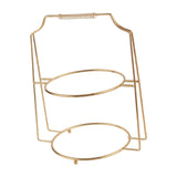 Maxbell Classic 2 Tier Cake Cupcake Stand Display Scenery Supplies for Serving Tray