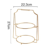 Maxbell Classic 2 Tier Cake Cupcake Stand Display Scenery Supplies for Serving Tray