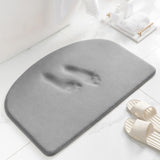 Maxbell Quick Drying Bath Mat Shower Rugs Floor Mat for Shower Kitchen Bathroom Gray S