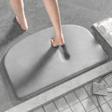 Maxbell Quick Drying Bath Mat Shower Rugs Floor Mat for Shower Kitchen Bathroom Gray S