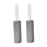 Maxbell Pumice Stone with Handle Limescale Remover for Swimming Pools Kitchen Tiles 2Pcs