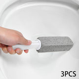 Maxbell Pumice Stone with Handle Limescale Remover for Swimming Pools Kitchen Tiles 3Pcs