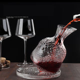 Maxbell Rotating Wine Decanter Tumbler Gift Drink Dispenser for Home Restaurant