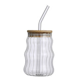 Maxbell Glass Jar Drinkware Clear Large Capacity Gift for Milkshake Beer A