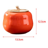 Maxbell 900ml Food container Sugar Storage Pots Jars for Farmhouse Orange