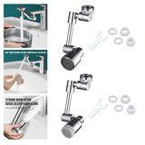 Maxbell Faucet Extender Faucet Sprayer Attachment Universal for Hotel Bathroom Basin single mode