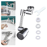 Maxbell Faucet Extender Faucet Sprayer Attachment Universal for Hotel Bathroom Basin single mode