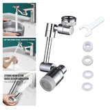 Maxbell Faucet Extender Faucet Sprayer Attachment Universal for Hotel Bathroom Basin Dual mode