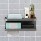 Maxbell Tissue Paper Organizer Stand with Shelf Flushable Storage Dispenser for Dorm
