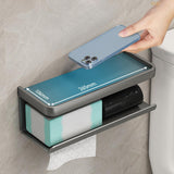 Maxbell Tissue Paper Organizer Stand with Shelf Flushable Storage Dispenser for Dorm