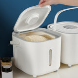Maxbell Rice Storage Bin Storage Bucket Grain Bucket with Handle for Grain Nuts Rice