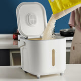Maxbell Rice Storage Bin Storage Bucket Grain Bucket with Handle for Grain Nuts Rice
