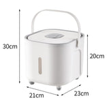 Maxbell Rice Storage Bin Storage Bucket Grain Bucket with Handle for Grain Nuts Rice