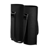 Maxbell Portable Bottle Insulated Bag 2 Holes Divider for Housewarming Picnic Party black