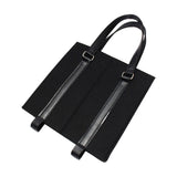 Maxbell Portable Bottle Insulated Bag 2 Holes Divider for Housewarming Picnic Party black