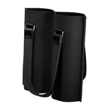Maxbell Portable Bottle Insulated Bag 2 Holes Divider for Housewarming Picnic Party black