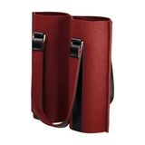 Maxbell Portable Bottle Insulated Bag 2 Holes Divider for Housewarming Picnic Party red