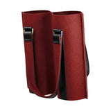 Maxbell Portable Bottle Insulated Bag 2 Holes Divider for Housewarming Picnic Party red