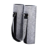 Maxbell Portable Bottle Insulated Bag 2 Holes Divider for Housewarming Picnic Party grey