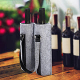 Maxbell Portable Bottle Insulated Bag 2 Holes Divider for Housewarming Picnic Party grey