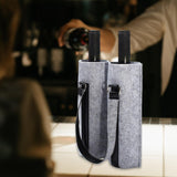 Maxbell Portable Bottle Insulated Bag 2 Holes Divider for Housewarming Picnic Party grey