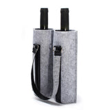 Maxbell Portable Bottle Insulated Bag 2 Holes Divider for Housewarming Picnic Party grey