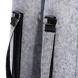 Maxbell Portable Bottle Insulated Bag 2 Holes Divider for Housewarming Picnic Party grey