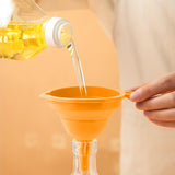 Maxbell Kitchen Funnel for Filling Bottles Multifunction for Transferring Salt Yellow