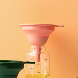 Maxbell Kitchen Funnel for Filling Bottles Multifunction for Transferring Salt Pink