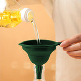 Maxbell Kitchen Funnel for Filling Bottles Multifunction for Transferring Salt Green